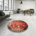 thumbnail image 3 of Ahgly Company Indoor Square Traditional Red Persian Area Rugs, 7' Square, 3 of 6