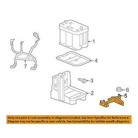 Chrome Distributor Hold Down Clamp - Dodge CHRYSLER OEM 11-16 Journey Battery-Hold Down Tie Bracket Clamp 5116495AB
