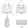 thumbnail image 4 of Bolso de mano CHICAROUSAL con forma de bandolera, piel sintética, color blanco, 4 of 8