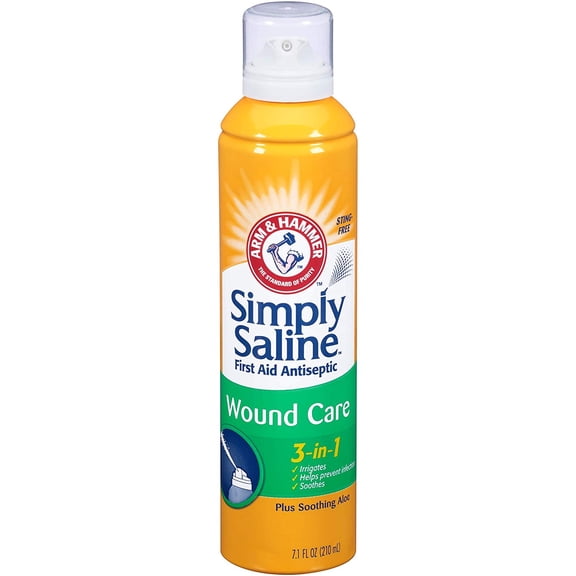 Simply Saline Plus Wound Wash 3-in-1 First Aid Antiseptic 7.1 fl oz(pack of 1)