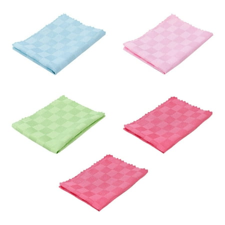 

5pcs Kitchen Dish Towels Multifunctional Dish Washing Towels (Random Color)