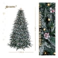thumbnail image 2 of Árbol Navidad Nevado Esquimal Luces Led Piñas + Bayas Rojas + Estrella 1.80m, 2 of 6