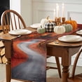 thumbnail image 3 of Fall Forest Table Runner, Autumn Thanksgiving Kitchen Dining Table Decoration for Home Party Decor 13x108 Inches, 3 of 9