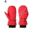 thumbnail image 3 of PULLIMORE Kids Winter Ski Gloves Waterproof Fleece Lined Snow Mittens for Boys Girls (Red), 3 of 8