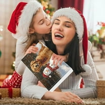 ToyKingdee Coffee Dog Advents Calendars, Dog Lovers Advents Calendars, 24 Days Christmas Countdown Calendar with 2D Acrylic Puppy Pendant, Funny Coffee Dogs Hanging Decoration