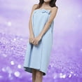thumbnail image 2 of Bath Towel Robe for Women, Lightweight Soft Towel Shower Wraps Bathrobe, for Spa, Sauna, and Pool, 2 of 2