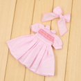 thumbnail image 2 of Vestido rosa hecho a mano para Muñecas Blythe Azone accesorio perfke 1/6 manga corta Bowknot Hairclip, 2 of 8