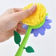 thumbnail image 4 of Cepillo para ollas con mango largo Flor Lavavajillas Limpieza Cocina Cepillado (Verde) Ndcxsfigh Nuevos Originales, 4 of 6