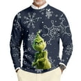 thumbnail image 2 of Funny Christmas Tee Shirts for Men Men Ugly Christmas Pull Over Dark Purple XL, 2 of 4