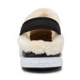 thumbnail image 4 of Winter Slippers Lined Clogs for Men Women Warm Plush Fleece Lining Garden Shoes Home House Slippers Light Indoor Outdoor Black White, 4 of 6