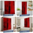 thumbnail image 5 of Red Waterproof Shower Curtain, 72"x72" Washable Polyester Fabric Shower Curtains for Bathroom, Retro Oil Painting Modern Abstract Art Aesthetics Decorative Bathtub Curtain Sets with Hooks, 5 of 9