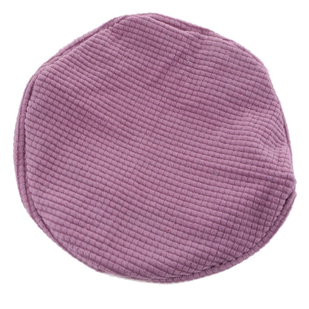 Funda de asiento antideslizante para taburete de bar, redonda, elástica, para 30-38 cm Violeta claro