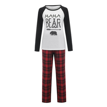

ketyyh-chn99 Pajamas Family Set Matching Christmas Bear Family Christmas Pajamasblack A Print Color Pajama Pants Christmas Family