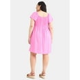 thumbnail image 2 of Terra & Sky Women's Plus Woven Mini Dress with Pockets, Sizes 0X-5X, 2 of 4