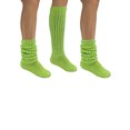 thumbnail image 2 of Lime Green All Cotton 3 Pack Extra Heavy Slouch Socks Made In USA, 2 of 2