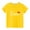 Yellow, variant on MeetoTime Valentine's Day Kids Short Sleeve T-shirt Summer Casual Round Neck Cotton Tops for Boys Girls