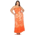 thumbnail image 5 of White Mark Women's Plus Size Smocked Ruffle Maxi Dress, 5 of 6