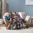 thumbnail image 4 of Jenna Actors Ortega Blanket Throw Blanket Soft Microfiber Blankets for Living Room Couch Sofa Bedroom 50"x40", 4 of 5