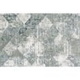 thumbnail image 3 of 5' X 8' Green And Ivory Patchwork Distressed Stain Resistant Area Rug, 3 of 10