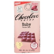 Chocolove Xoxox Bar Ruby Cacao Bean, 3.1 Oz