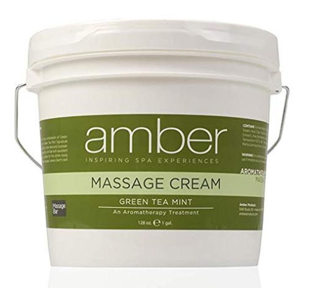 Amber Massage & Body Green Tea Mint Massage Cream