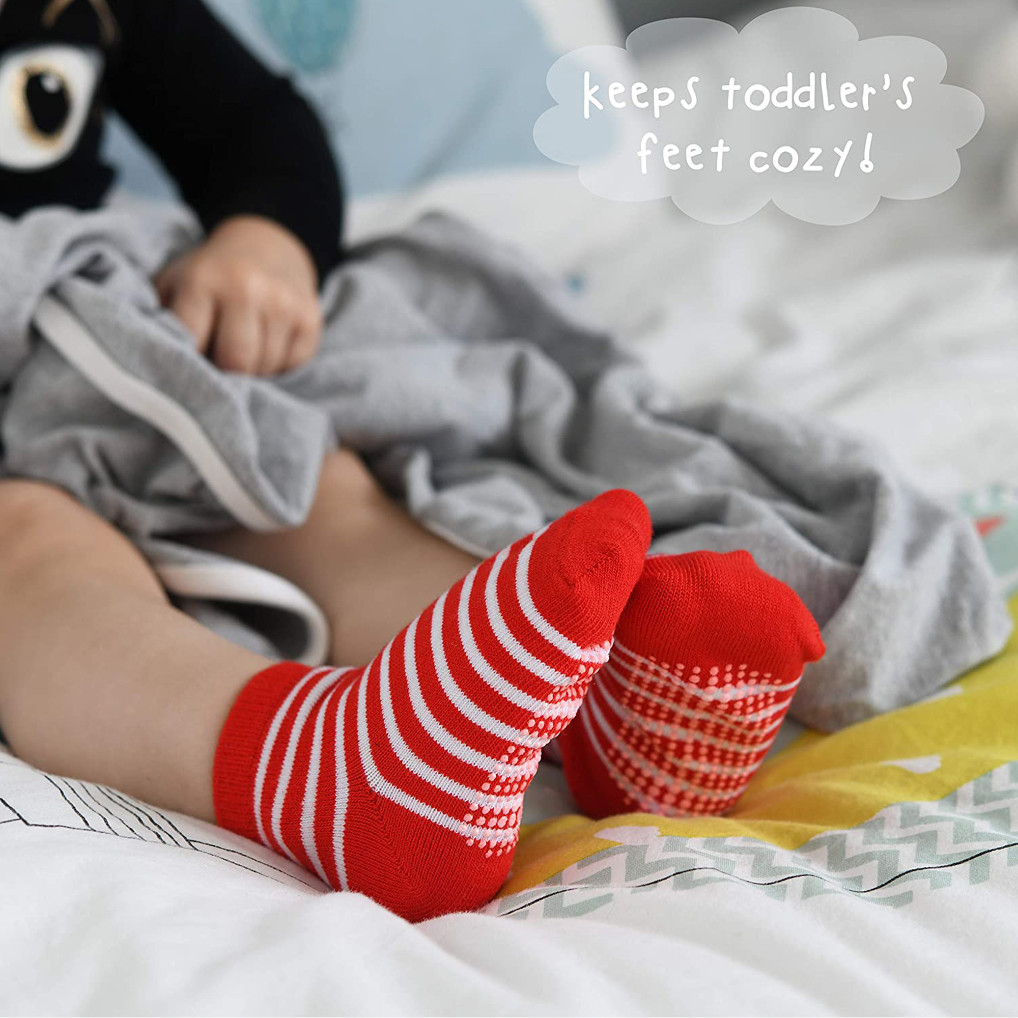 Debra Weitzner 12-Pack Non-Slip Toddler Crew Socks photo 7