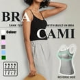 thumbnail image 3 of VALINK Femmes Coton Camisole avec Étagère Soutien-Gorge Réglable Spaghetti Sangle Débardeur Cami Réservoirs, 3 of 6
