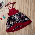 thumbnail image 5 of Toddler Kids Baby Formal Girls Party Printing Dress Wedding Bridesmaid Clothes Princess Sundress, 5 of 10