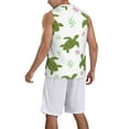 thumbnail image 2 of Sikiie Cute Turtle Basketball Jersey Reversible Men's Mesh Athletic Sports Shirts Training Practice S-4XLX-Large, 2 of 6