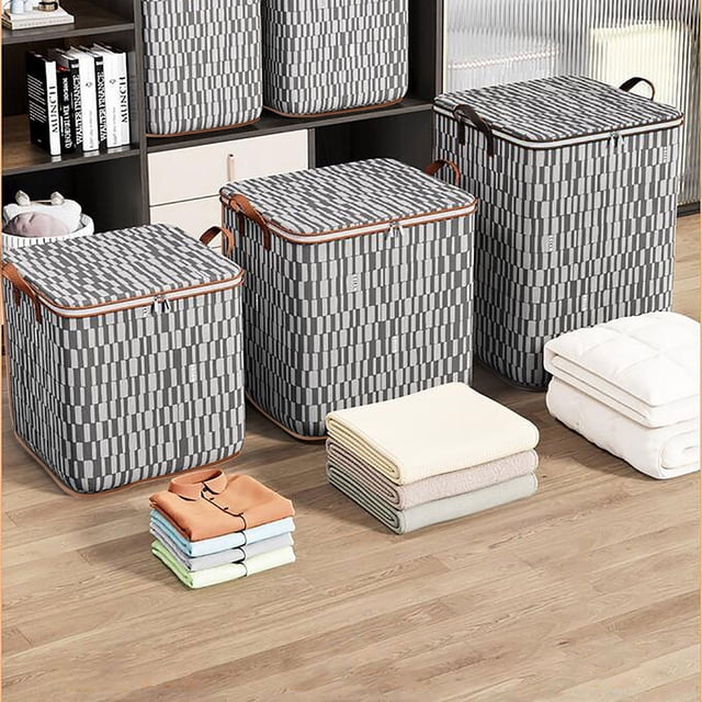 Tyidzon Large Storage Bag for Clothes, 180 L Foldable Underbed Storage Bags Moving Bags for Blankets, Towels, Comforter, Sweaters, Pillows, Linen Sheets, Wrapping Paper