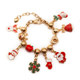 thumbnail image 1 of Pulsera navideña con dijes de Papá Noel, precioso colgante de metal para mujeres, niñas, niños y hombres, 1 of 5