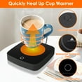 thumbnail image 6 of iMounTEK Thermostat Smart Cup Warmer for Milk Water, White Elephant Gifts for Adult, 16W Electric Beverage Warmer Plate with 3 Temperature Settings,Brown, 6 of 8