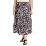 Karen Kane Plus Floral Tiered Midi Skirt