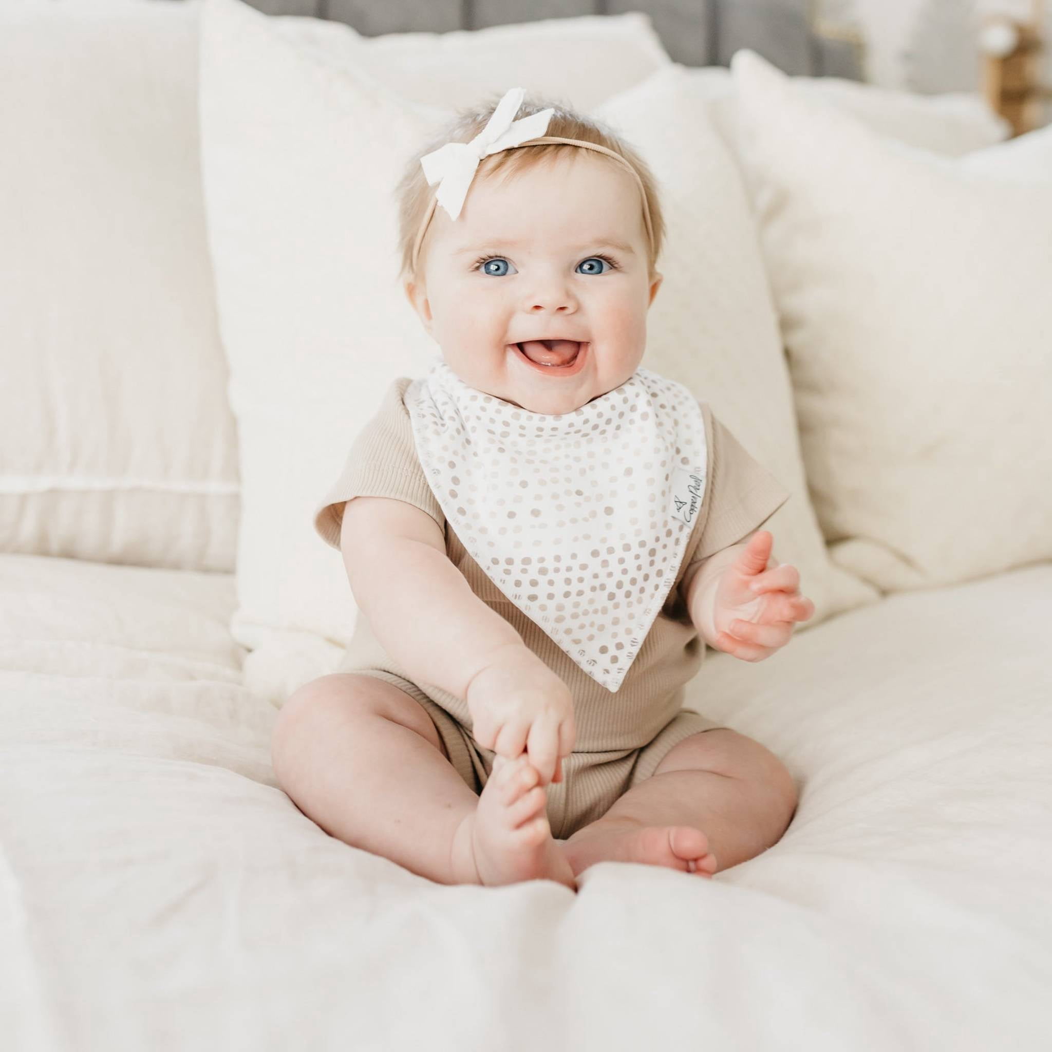 Copper Pearl Bandana Bibs- Bliss
