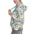 thumbnail image 2 of Lsque Fairy Flower Pattern Casual Women's Hoodie,Hooded Sweatshirt with Kangaroo Pocket,Pullover Hoodie with Eye-catching Drawstrings-Large, 2 of 7