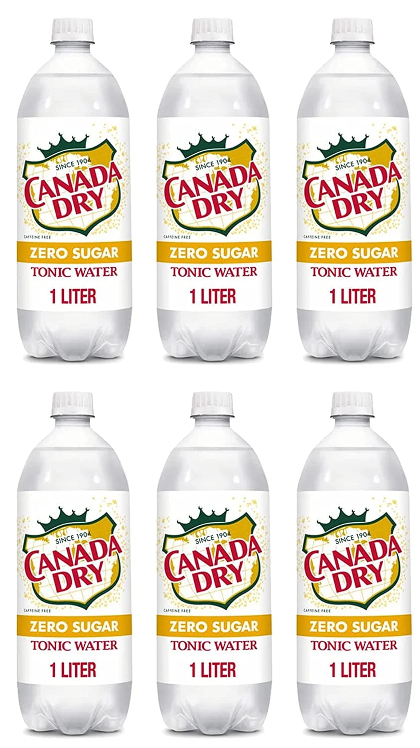 Canada Dry Diet Tonic Water, 1 L Bottle (6Pack)