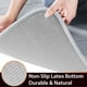 thumbnail image 4 of Alfombra de baño de espuma viscoelástica POWKOL, 61 x 40 cm, cómoda, suave, con gran absorción de agua, lavable a máquina, antideslizante, gruesa, fácil de secar, gris, 4 of 7