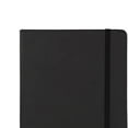 thumbnail image 4 of Cuaderno A5 negro, escritura cómoda, cubierta de cuero Fuax, cinta, marcapáginas, cuaderno de papel rayado para oficina, estudio de la vida, 4 of 5