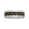 thumbnail image 4 of Mens Stainless Steel Black Carbon Fiber Inlay 8MM Comfort Fit Wedding Band - Mens Ring, 4 of 5