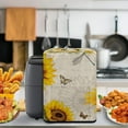 thumbnail image 4 of ZUXONGSY Sunflower Butterfly Air Fryer Cover Electric Pressure Cooker Cover with top Handle And Pockets Insulated Kitchen Appliance Cover Stain Resistant Home Kitchen Decor, 4 of 7