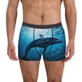 thumbnail image 1 of Fotbe Ocean Dolphin Fish School Calzoncillos Tipo Boxer con Bolsa de Soporte Total para Hombre, X-Temp Fresco, Transpirable y de Secado Rápido-Small, 1 of 5