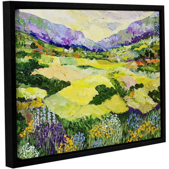 ArtWall Allan Friedlander "Cool Grass" Gallery-Wrapped Floater-Framed Canvas