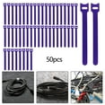 thumbnail image 6 of 50pcs Reusable Zip Ties Releasable Zip Tie Heavy Duty Ending Removable Cable Ties Reusable Indoor Outdoor, 6 of 8