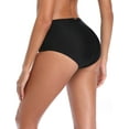 thumbnail image 4 of RELLECIGA Women's Black High Waisted Strappy Sides Bikini Bottom Size Small, 4 of 7