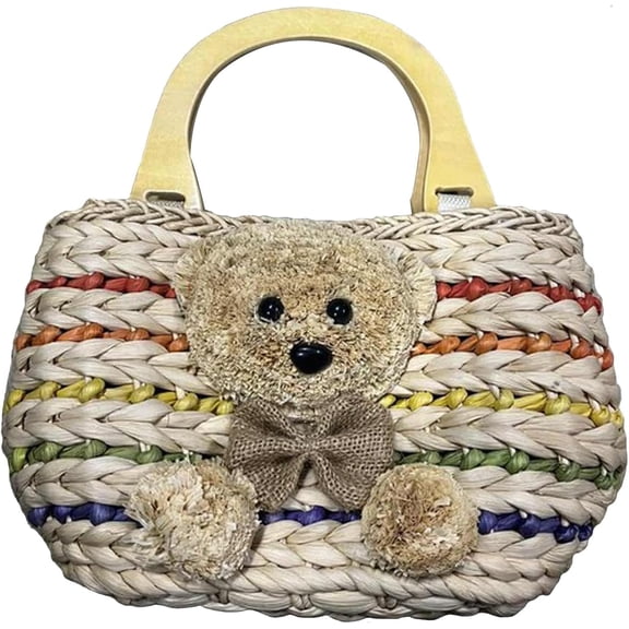 LinYooLi Fashion small straw bag,handmade straw bag summer beach beach bag natural handbag shoulder bag