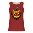 thumbnail image 5 of JXMVOJ Men's Halloween Print Round Neck Tank Blouse, Casual Sports Style Breathable Sweat-Wicking Non-Shrinking Non-Fading, Suitable for Spring Summer, Outdoor Daily Casual Wear, 5 of 5