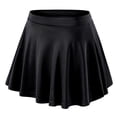 thumbnail image 5 of Esho Girls Casual Mini Skirts with Liner, Teens Kids Athletic Solid Culottes Pleated Skater Skirt Skorts, 4-14 Years, 5 of 8