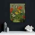 thumbnail image 4 of COMIO  Vincent Van Gogh Wall Art - Butterflies and Poppies - Van Gogh on Canvas Paintings Prints Poster for Office Living Room Bedroom Modern Home Decorations, 4 of 4