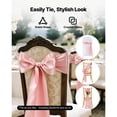 thumbnail image 4 of KFFKFF Satin Chair Sashes Bows, 50PCS Chair Ribbon Ties, 7 x 108 inch, Rose Gold Decoration for Weddings, Baby Showers, Parties, Events, Banquets, and Chair Covers, 4 of 9