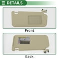 thumbnail image 6 of Unique Bargains Right Passenger Side Car Sun Visor for Toyota RAV4 2006-2013 w/ Mirror No.74310-42452-B2/74320-42501-A1, 6 of 6